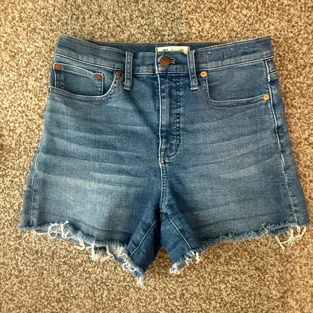 Madewell High Waist Blue Women's Shorts